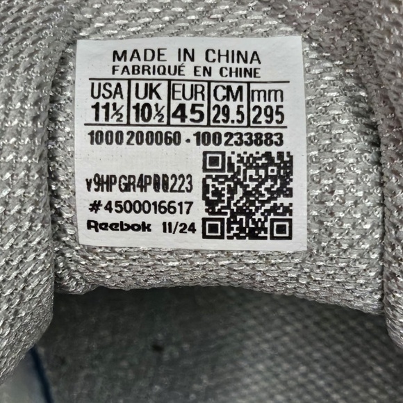 New Men Reebok 100233883 Road Strider Running Shoe Sneaker Grey Blue White 11.5 - Picture 12 of 13